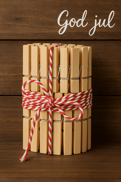 Hovedbilde Klesklyper i tre til julekalender 24 stk